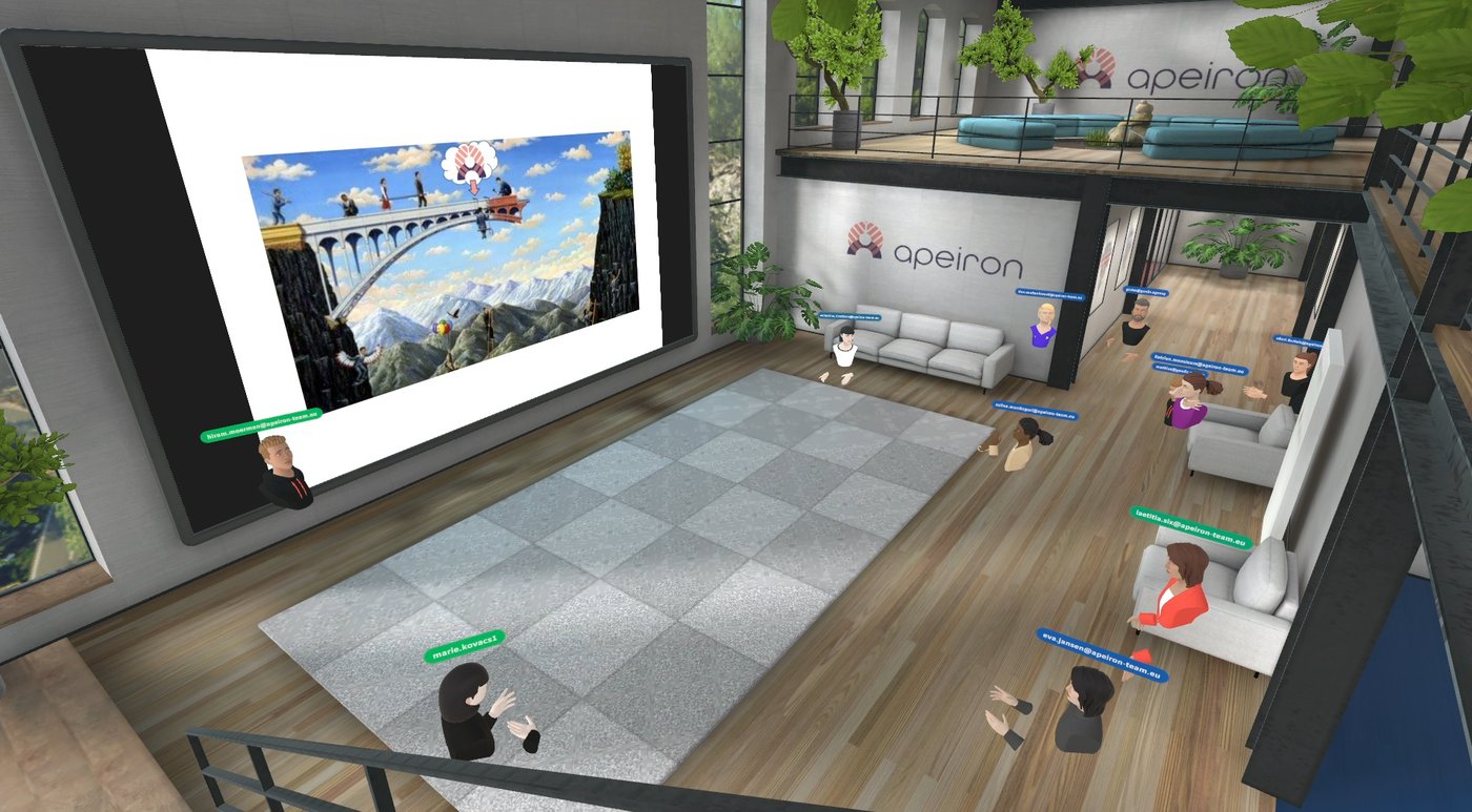 Apeiron-Team kiest als eerste Belgische bedrijf voor een virtual reality werkplek