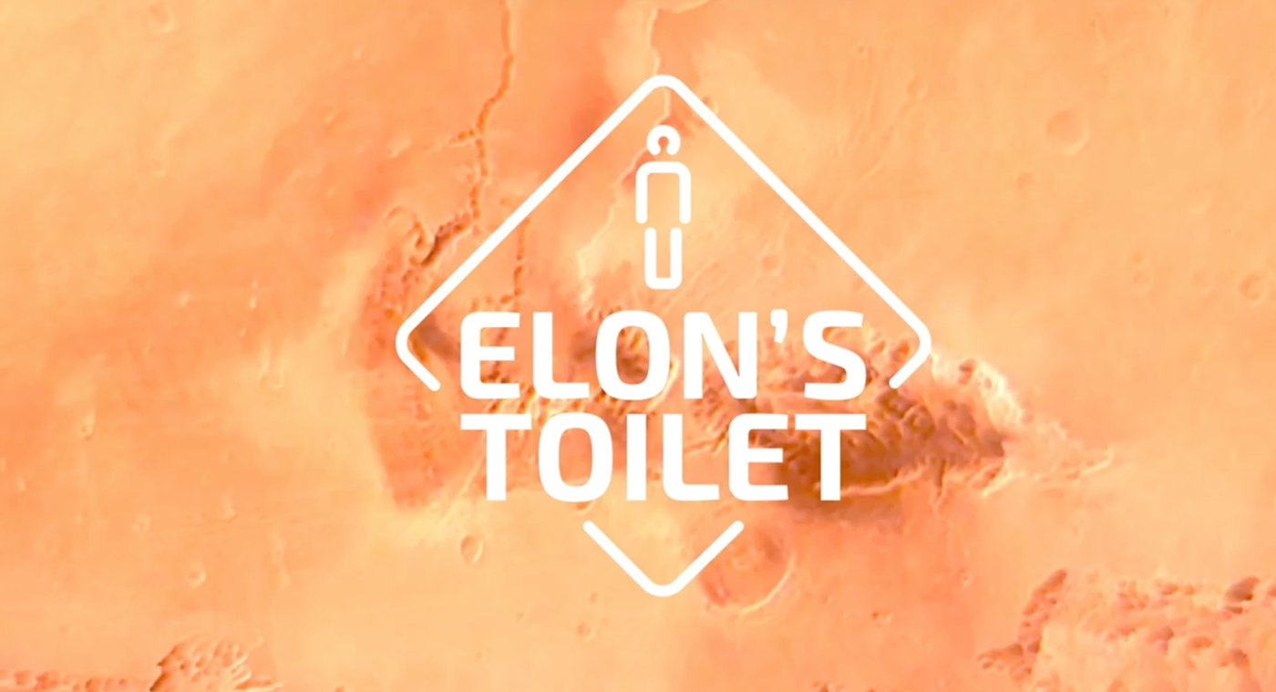 Belgisch reclamebureau LDV schenkt jarige Elon Musk eigen toilet op Mars
