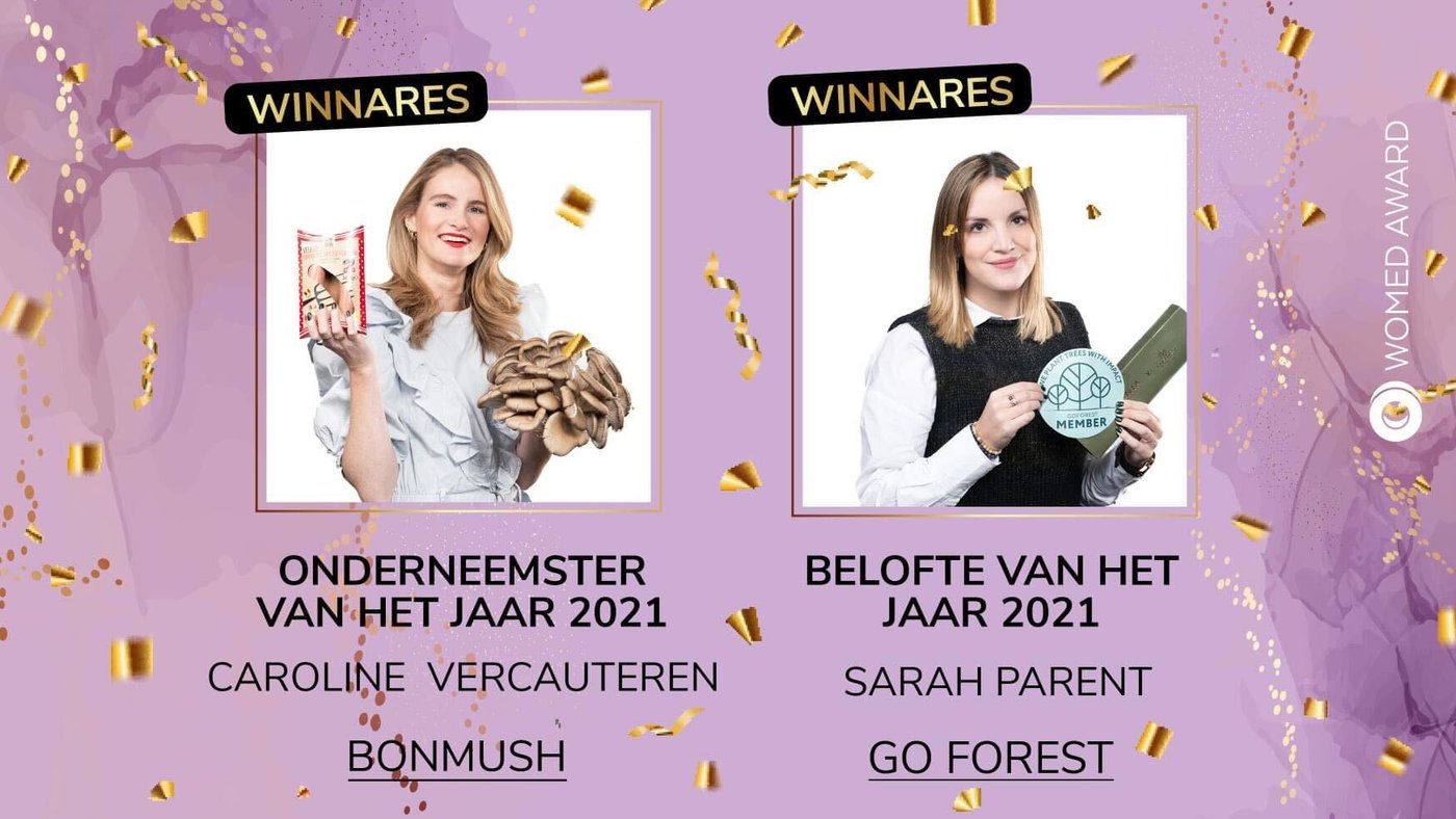 Caroline Vercauteren wint WOMED award, Sarah Parent is ‘Belofte van het Jaar’