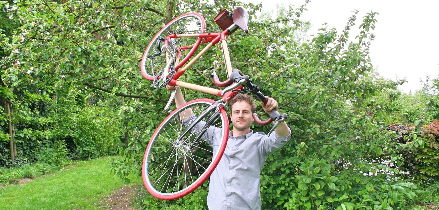 Deze Vlaamse student-ondernemer mag zijn revolutionaire bamboefiets pitchen op Amerikaanse bodem