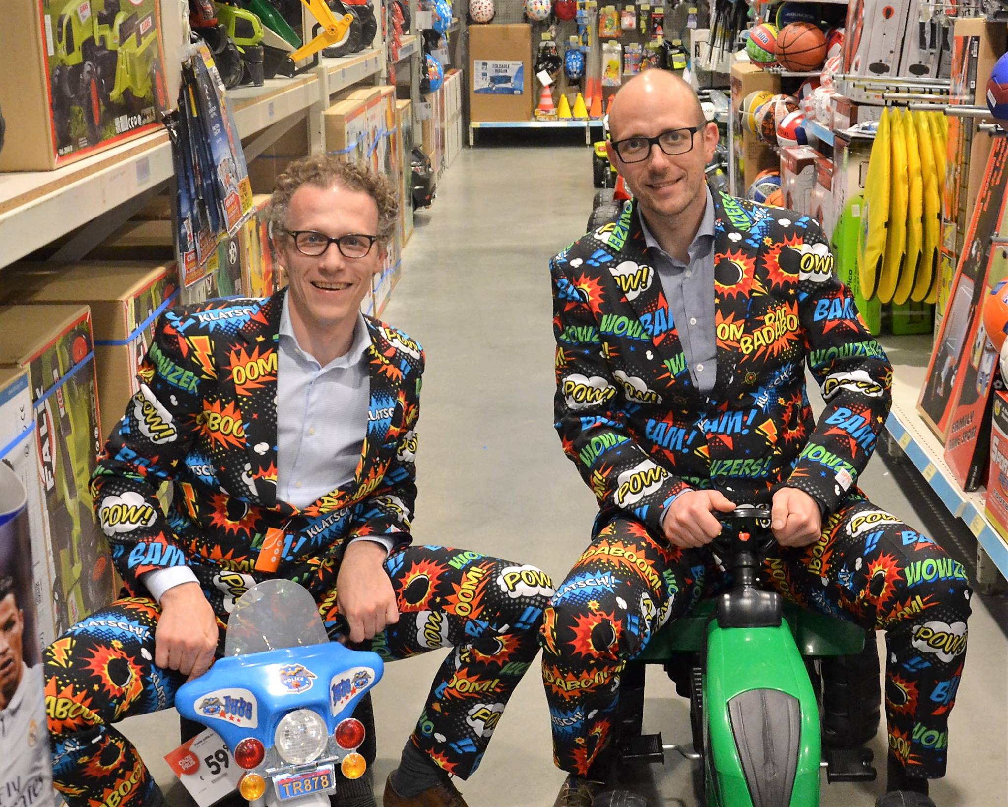 Joeri & Sven in de fysieke winkel van Fun