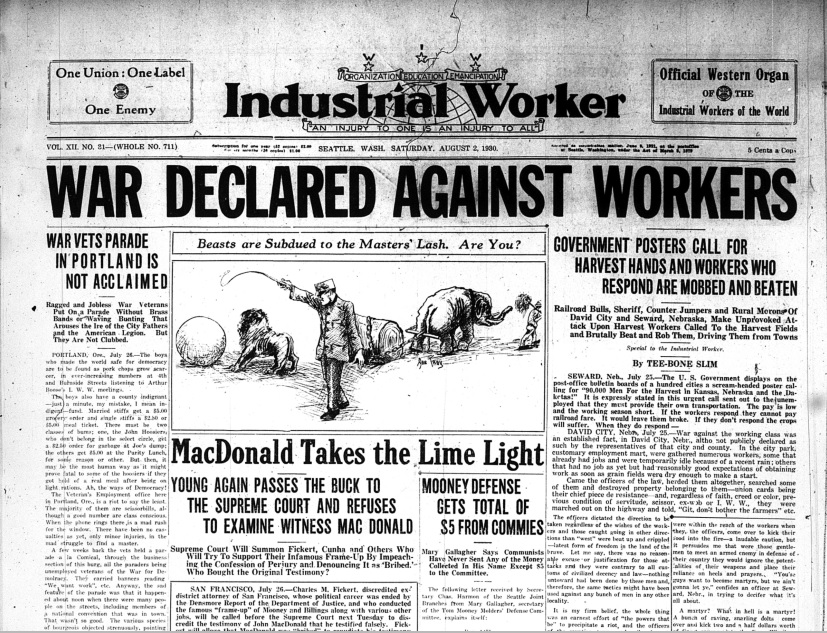 foto: Industrial Worker (August 2, 1930)